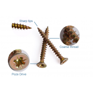 Chipboard Screws - 20mm - 10mm